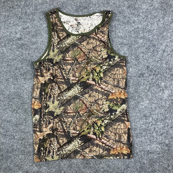 Mossy Oak Tank Top Mens Size XL Camo Sleeveless Outdoor Hunting Shirt Cotton - Picture 1 of 6